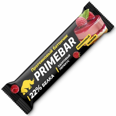Батончик Primebar малиновый чизкейк протеиновый 40гр м/у