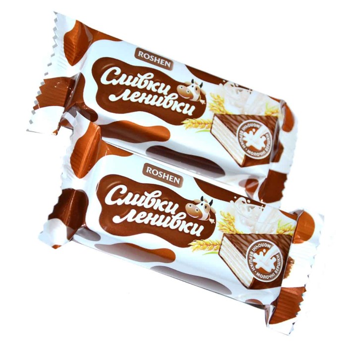 Конфеты Roshen Сливки-ленивки вафельные
