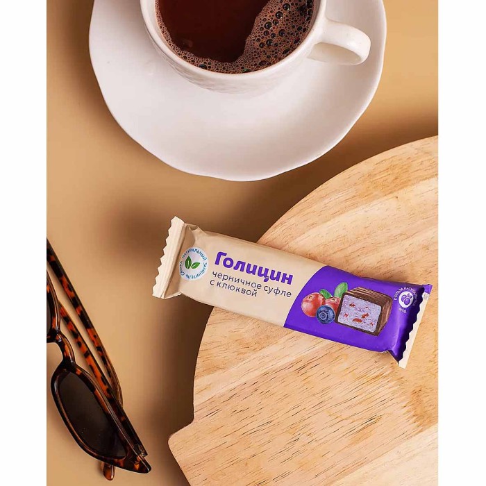 Батончик-суфле Голицин черника,клюква с фруктозой 34гр м/у