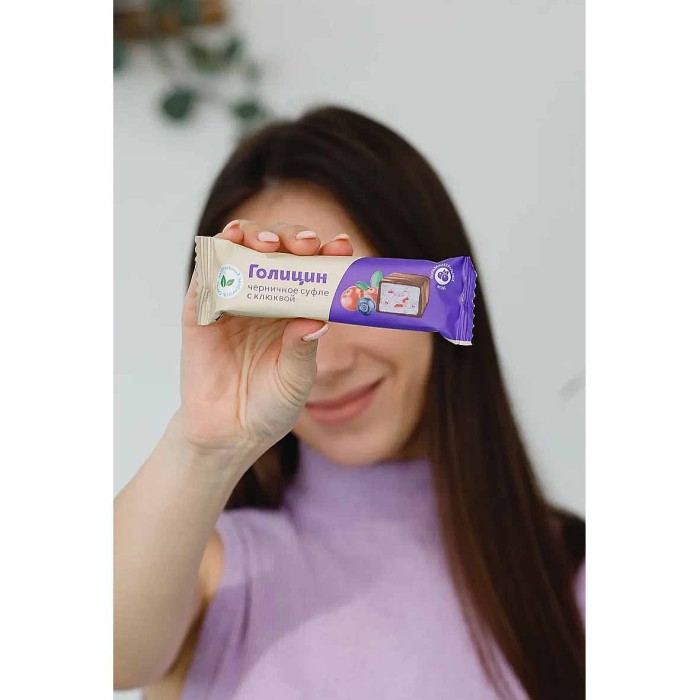 Батончик-суфле Голицин черника,клюква с фруктозой 34гр м/у