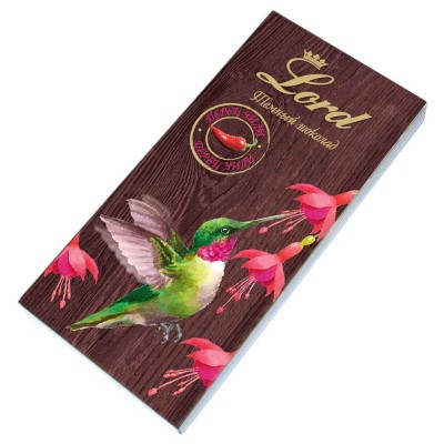 Шоколад Lord Горький перец чили 100гр к/у