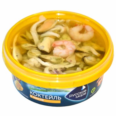 Коктейль морской Русское море в масле 300гр пэт