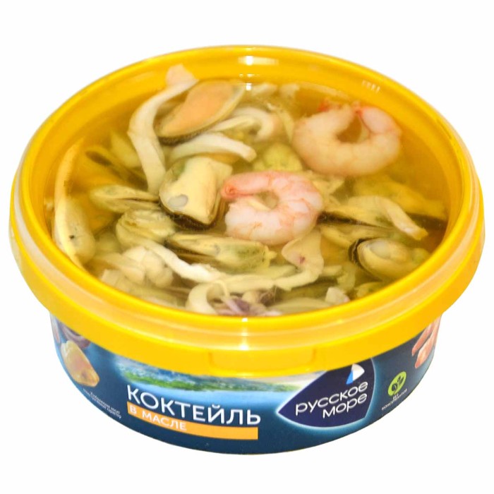 Коктейль морской Русское море в масле 300гр пэт