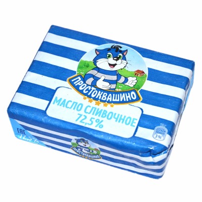 Масло сливочное Простоквашено 72,5% 180гр м/у