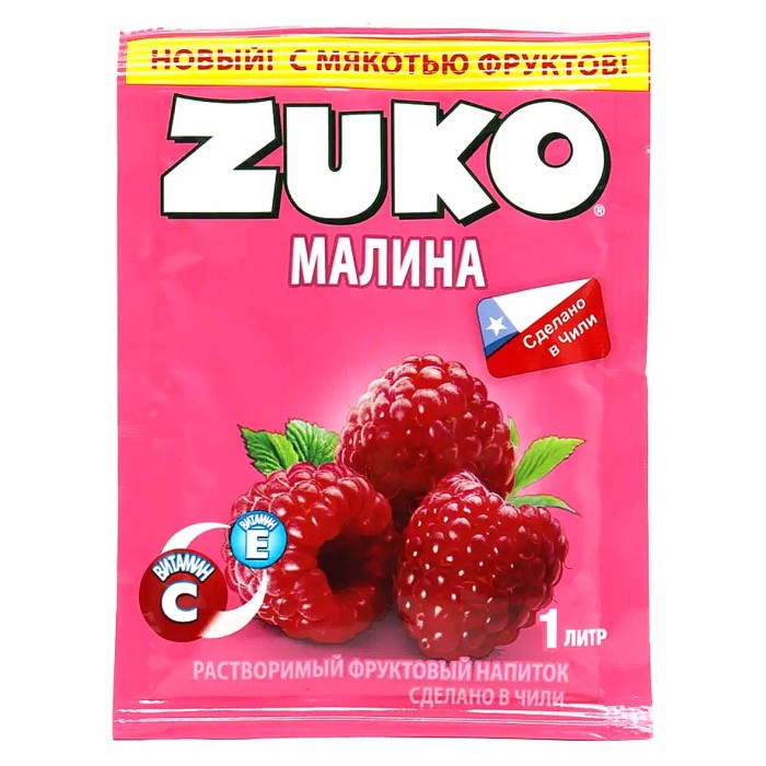 Напиток растворимый Zuko Малина 25гр м/у