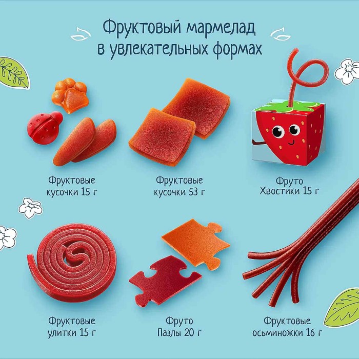 Кусочки фруктовые Фруто Няня Кусочки яблоко-малина 15гр м/у