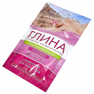 Глина для лица Lutumterapia Розовая с экстрактом розы 60гр м/у