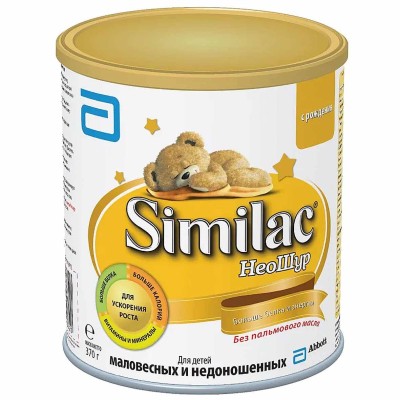 Смесь Similac Неошур молочная с 0мес 370гр ж/б