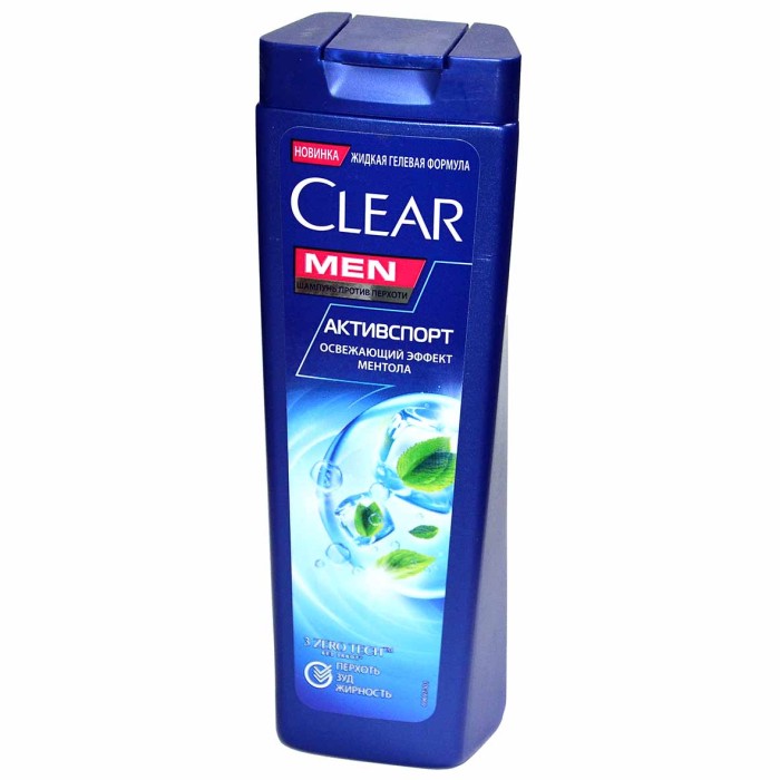 Шампунь для волос Clear Vita Abe Men Против перхоти с освежающим ментолом 180мл пэт