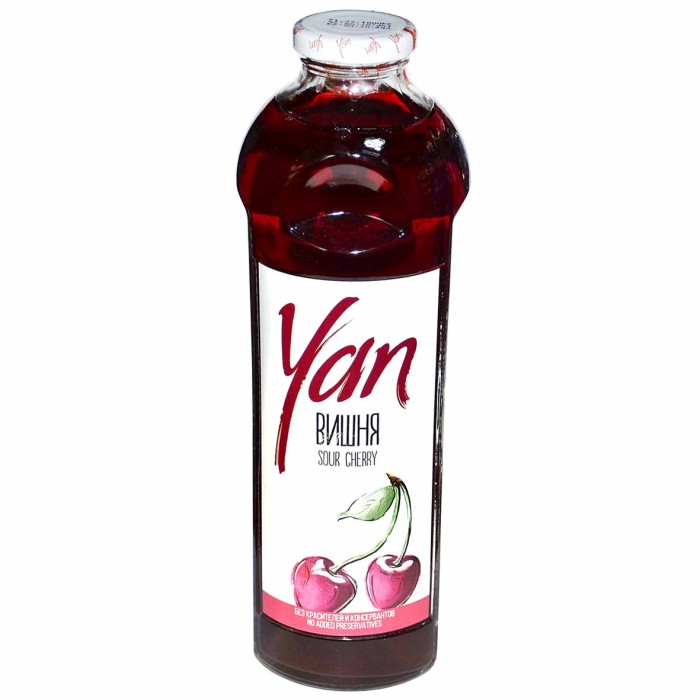Нектар Yan из вишни 0,93л ст/б