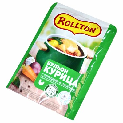 Бульон Роллтон курица с овощами и зеленью 90гр д/п