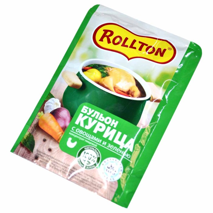 Бульон Роллтон курица с овощами и зеленью 90гр д/п