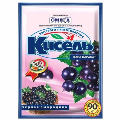 Кисель Омега смородина 90гр м/у