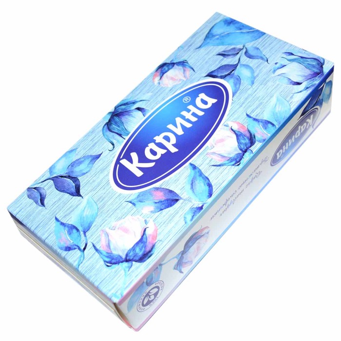 Салфетки бумажные Карина 80шт к/у
