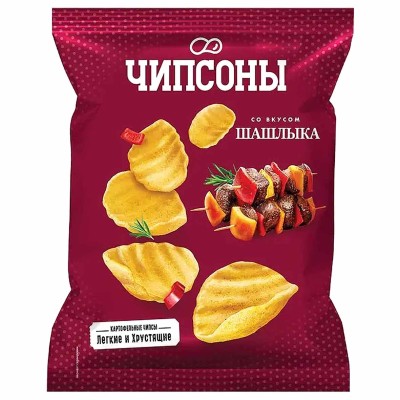 Чипсы Чипсоны вкус шашлыка 40гр м/у