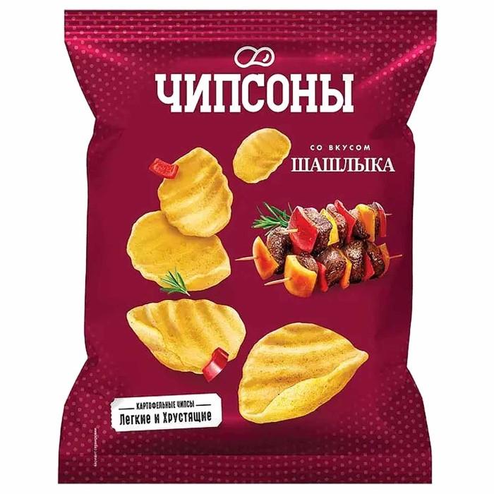 Чипсы Чипсоны вкус шашлыка 40гр м/у