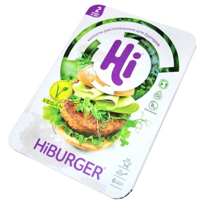 Котлеты Hi Burger растительные для бургеров 200гр лоток