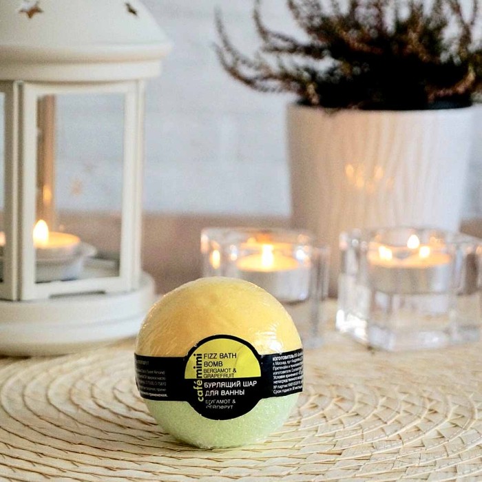 Шар бурлящий Café Mimi Бергамот и грейпфрут 120гр