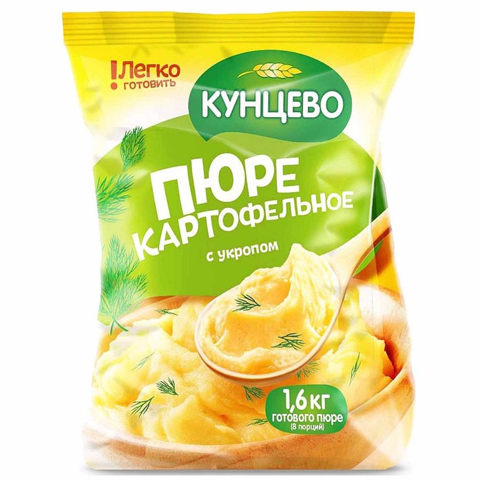 Пюре картофельное Кунцево с укропом 240гр м/у