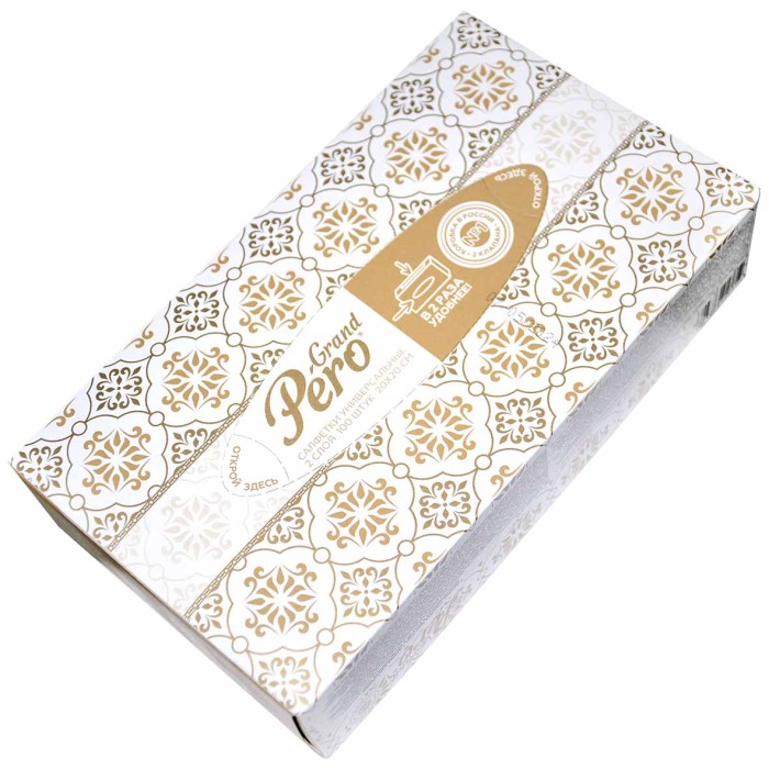 Салфетки GrandPero non-stop 2сл 20х20см 100л к/у