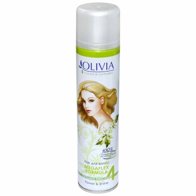Лак для волос Olivia сильной фиксации с экстрактом зеленого чая 250мл ж/б