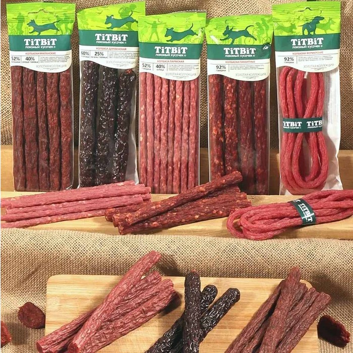 Лакомствово для собак TitBit Колбаса Пармская 120гр м/у