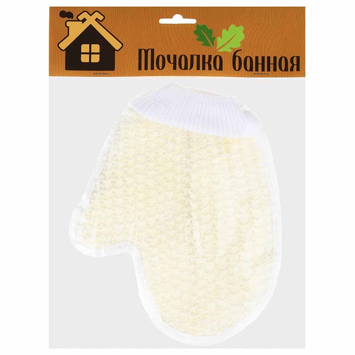 Мочалка-варежка банная сизаль 361-079