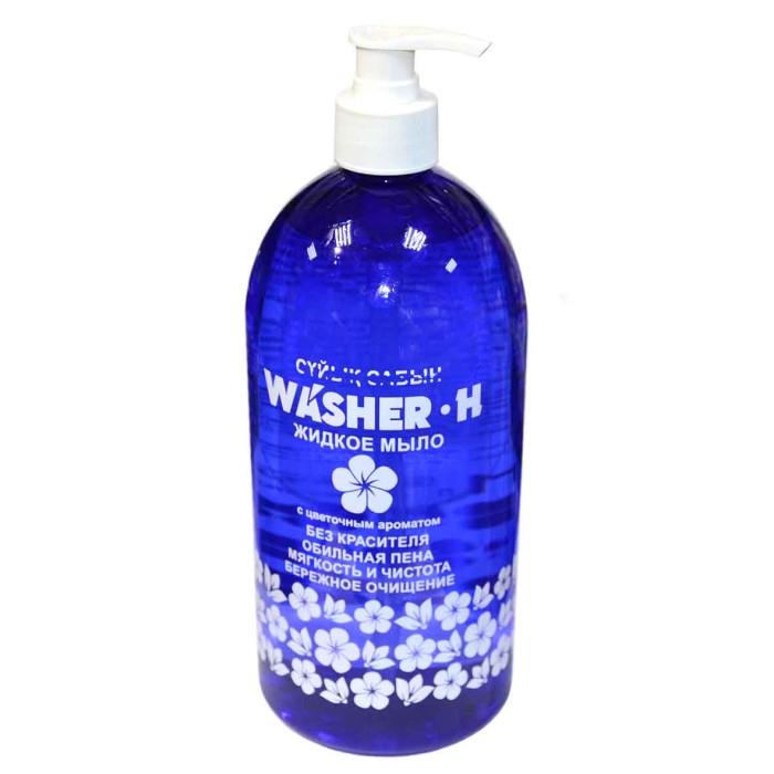 Мыло жидкое Washer-D с цветочным ароматом 1л пэт