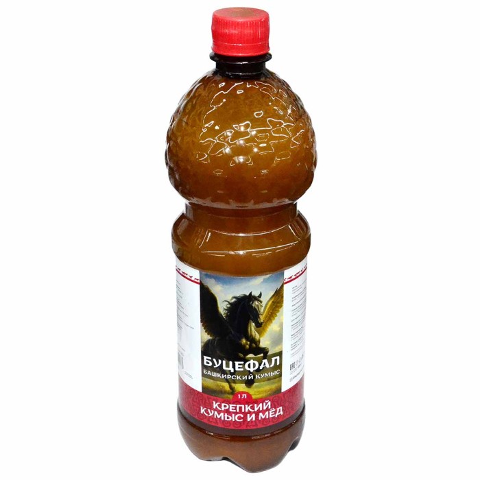 Кумыс Буцефал крепкий мёд 950мл пэт