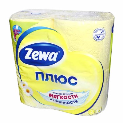 Бумага туалетная Zewa Плюс Camomile 2сл 4рул м/у