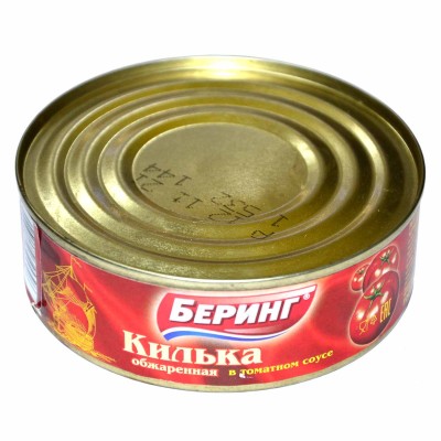 Килька Беринг обжаренная в т/с 240гр ж/б