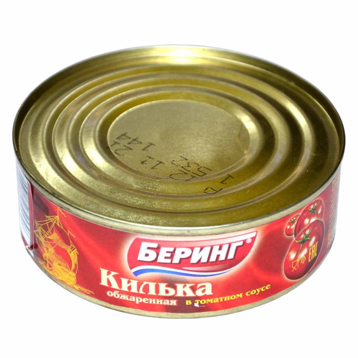 Килька Беринг обжаренная в т/с 240гр ж/б