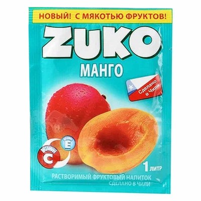 Напиток растворимый Zuko Манго 25гр м/у