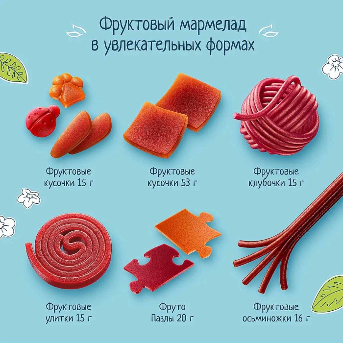 Кусочки фруктовые Фруто Няня яблоко-клубника-банан 15гр м/у