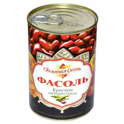 Фасоль Золотая осень красная 425мл ж/б