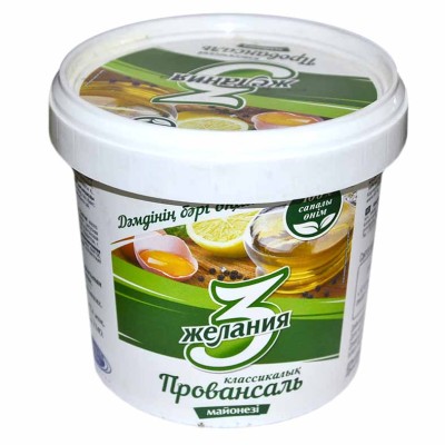 Майонез 3 желания Провансаль классический 50,5% 800гр пэт
