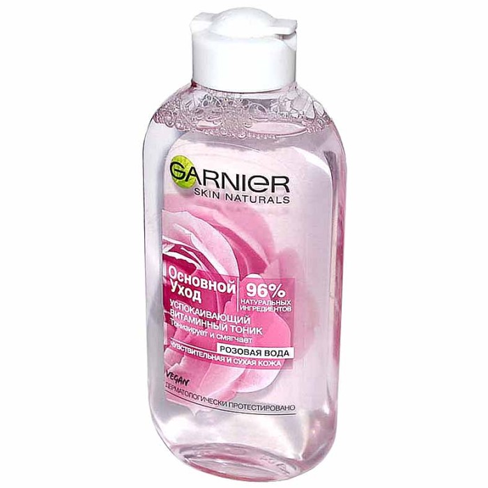 Тоник для лица Garnier Основной уход роза сух чувств кожа 200мл пэт