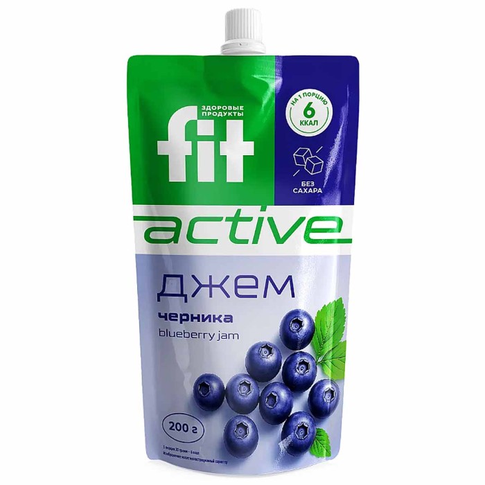 Джем FitActive Черника 200г д/п