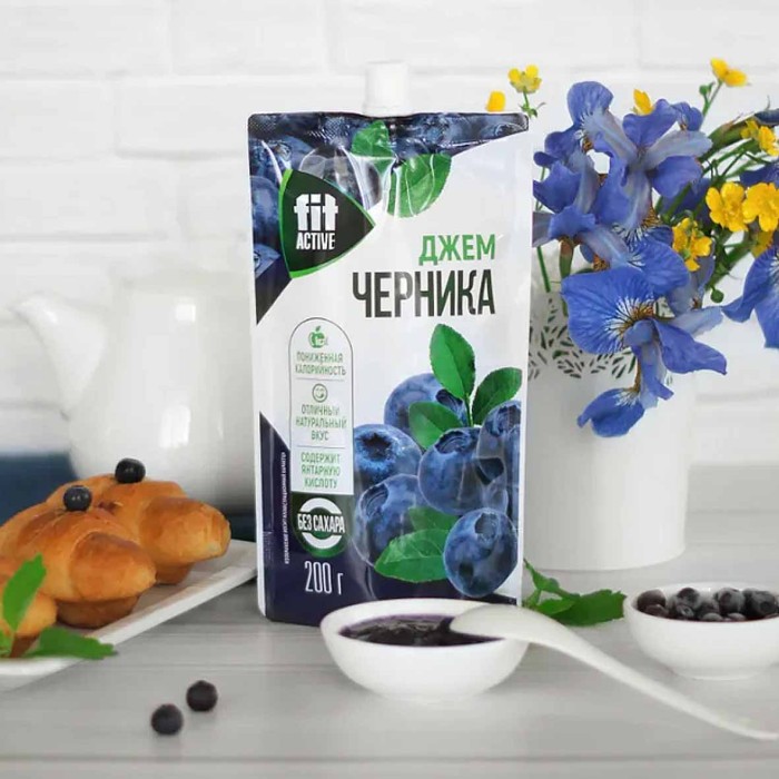 Джем FitActive Черника 200г д/п