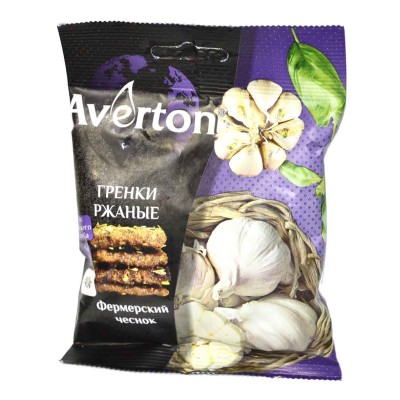 Гренки Averton с чесноком 40гр м/у