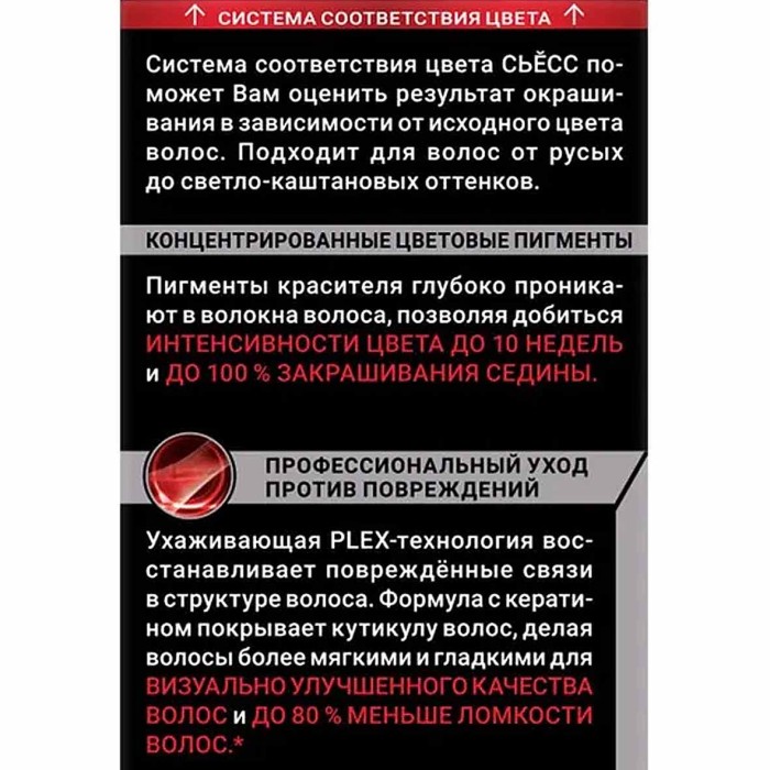 Краска для волос Syoss color 6-66 Золотистый пекан 110мл к/у