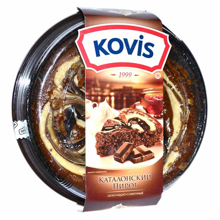 Пирог Kovis бисквит шоколадно-сливочный 400гр