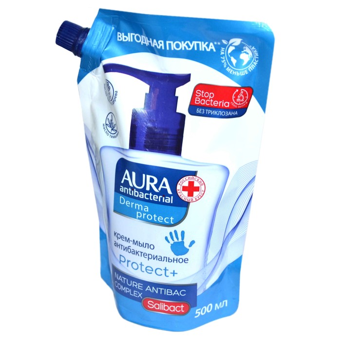 Крем-мыло жидкое Aura Derma Protect 500мл д/п