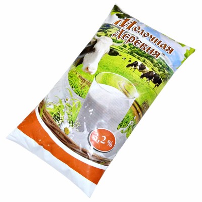 Молоко Молочная деревня 0.9л 3.2% м/у