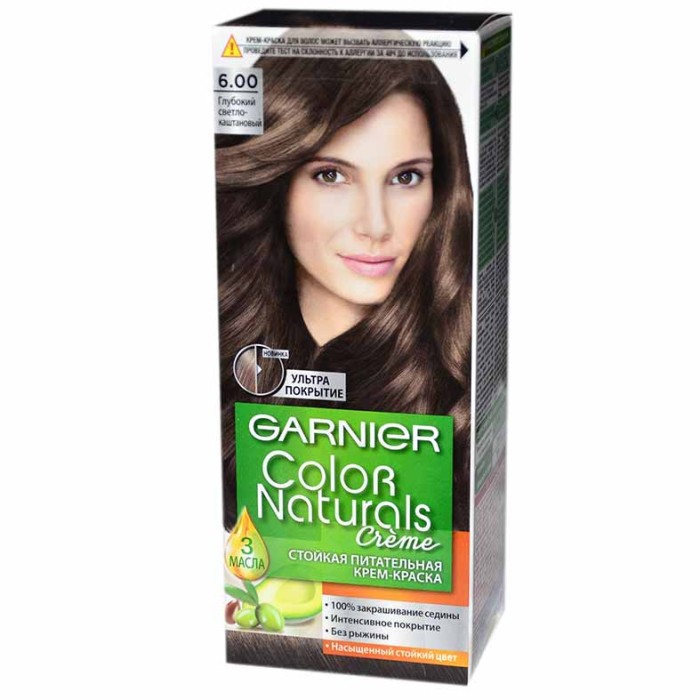 Краска для волос Garnier Color Naturals 6.00 Глубокий светло-каштановый к/у