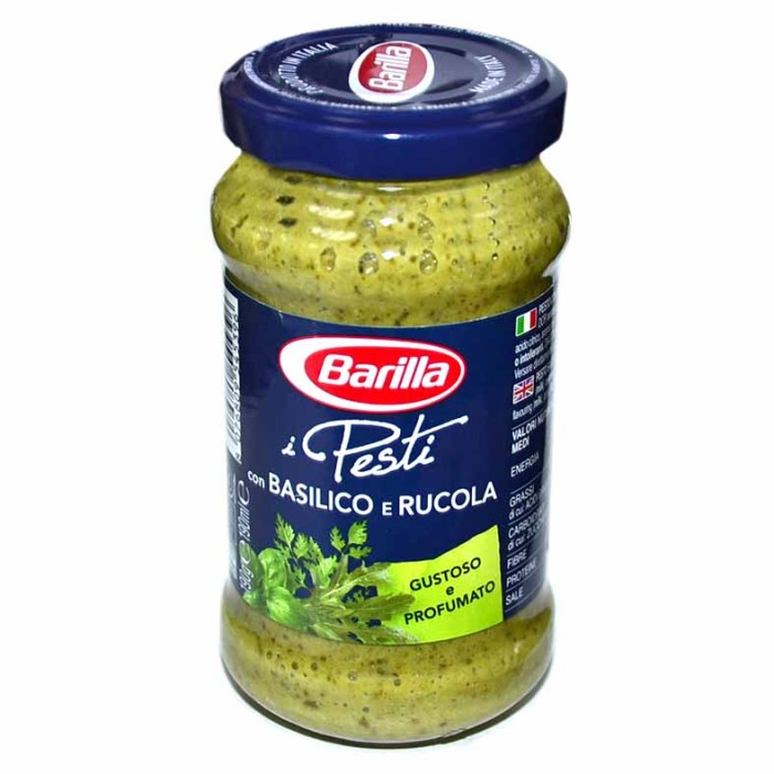 Песто Barilla с базиликом и руколлой 190гр ст/б
