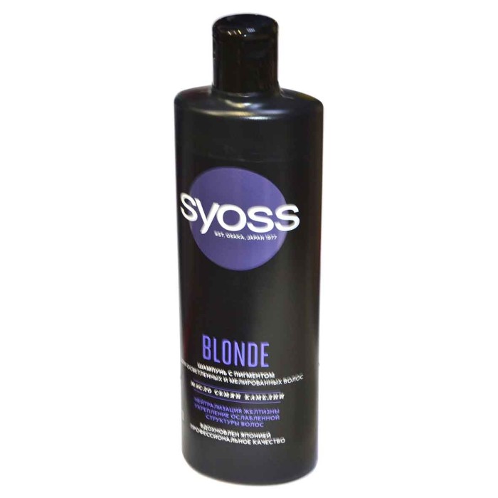 Шампунь для волос Syoss Blonde 450мл пэт