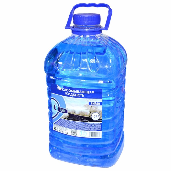 Жидкость стеклоомывающая Rain Зима -25С 4л пэт