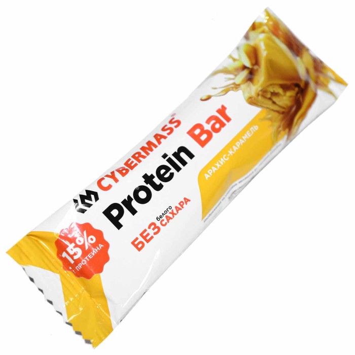 Батончик Cybermass Protein Bar арахис-карамель 40гр м/у