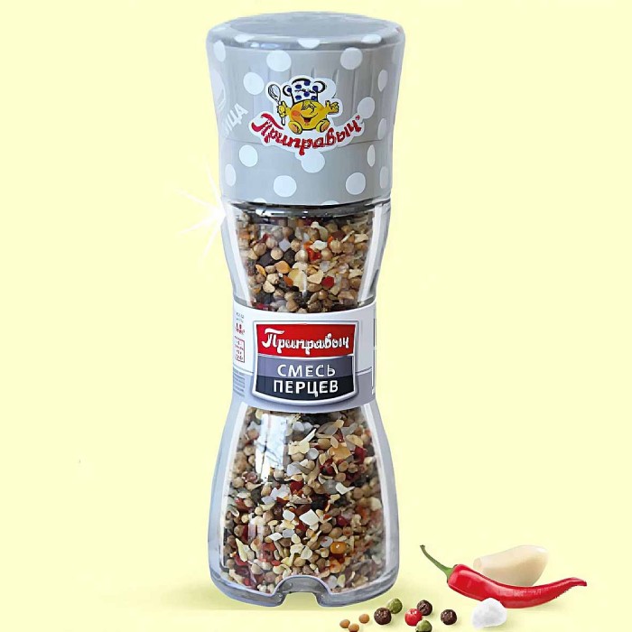 Приправа Приправыч смесь перцев мельница 44гр